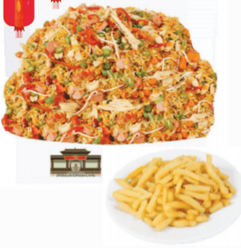 Arroz con Pollo más Papas a la Francesa 6 Personas