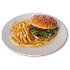 Hamburguesa de Res con Papas (Infantil)