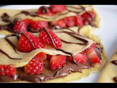 Crepa CARLOS V con Fresas Naturales 🍓🍫