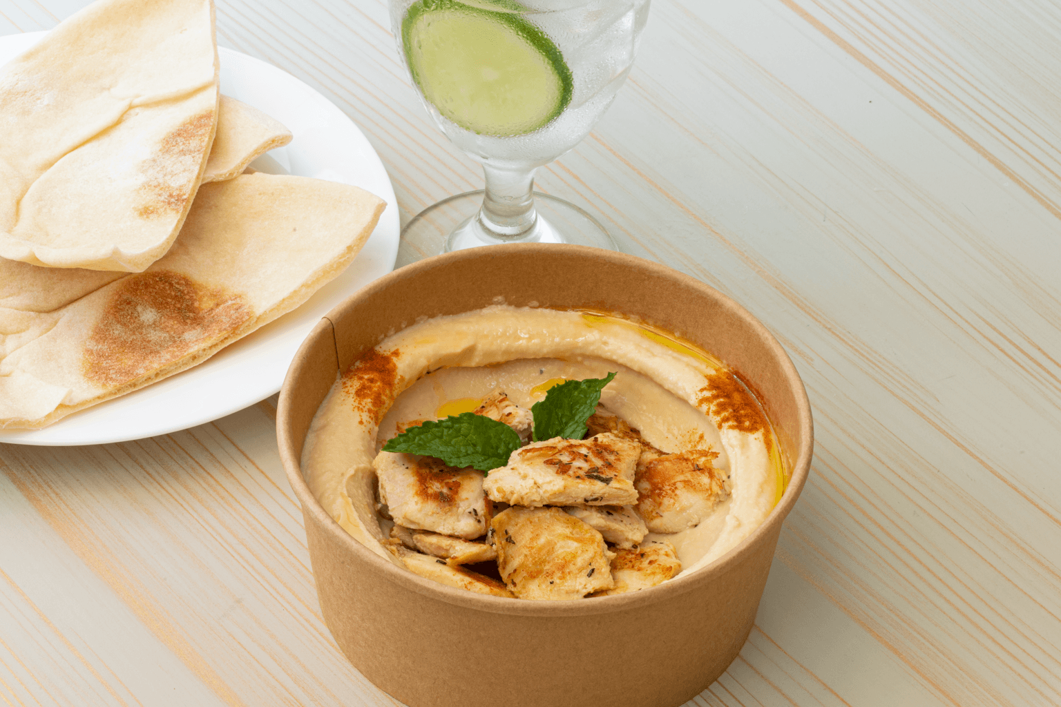 Combo Hummus con Pollo + Gaseosa