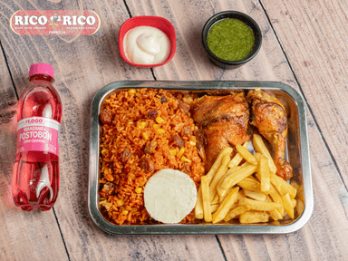 Arroz Paisa Personal con 1/4 de Pollo a Elegir
