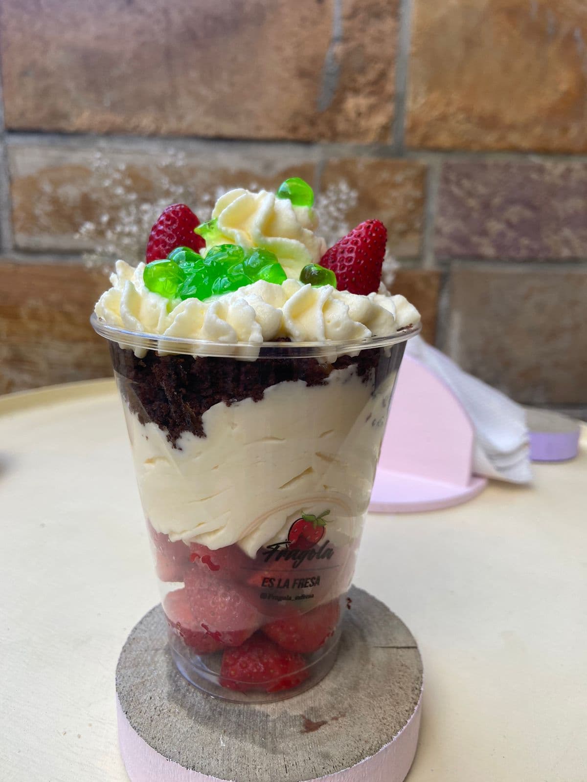 Fragola é Brownie