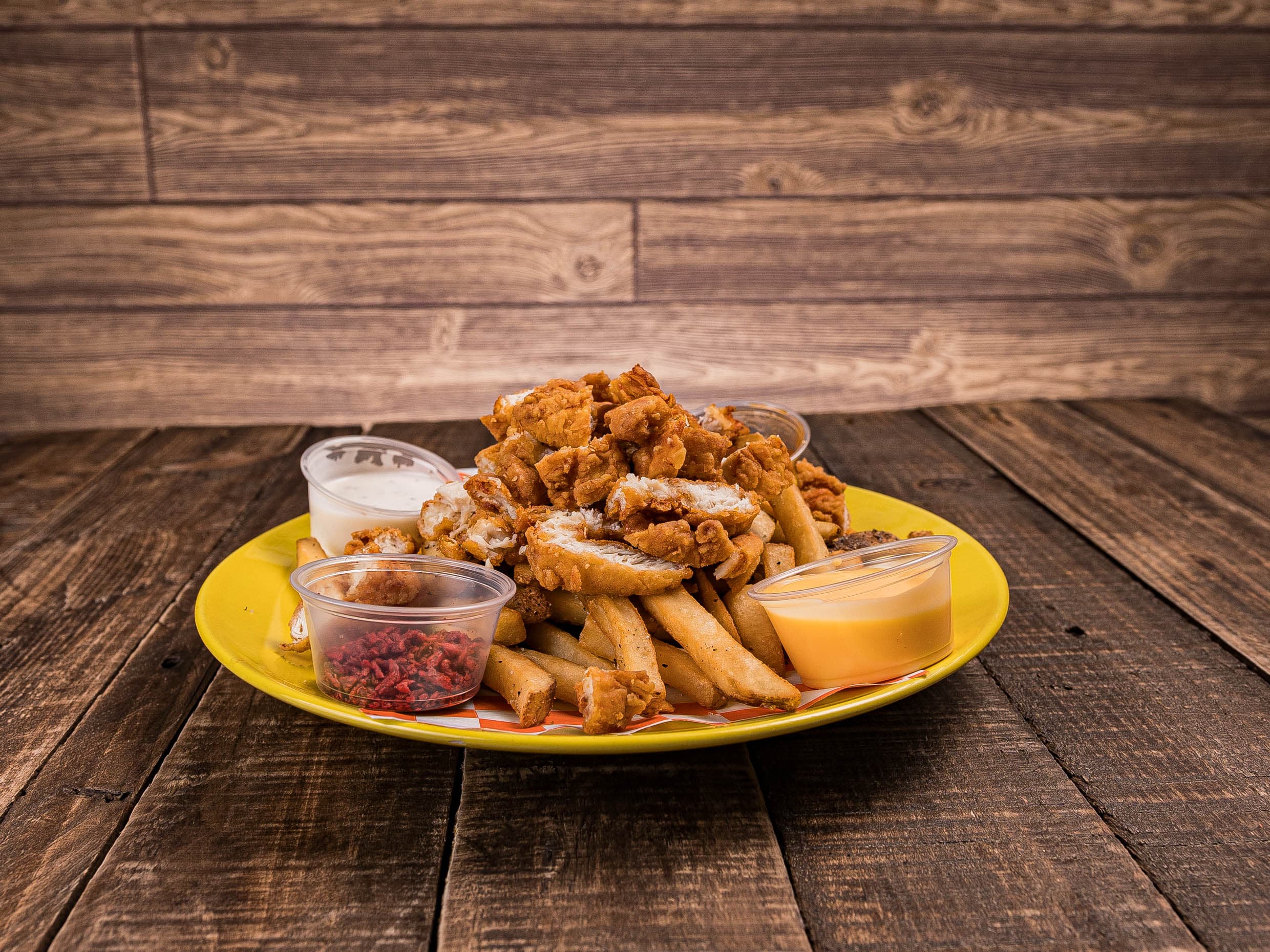 Fries con Tenders