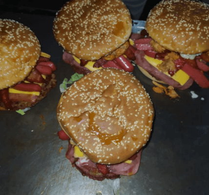 Hamburguesa sin papas