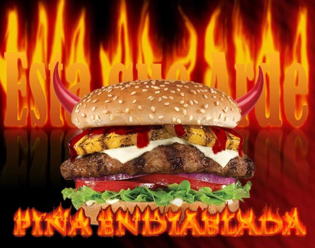 Hamburguesa Hawaiana Diablo