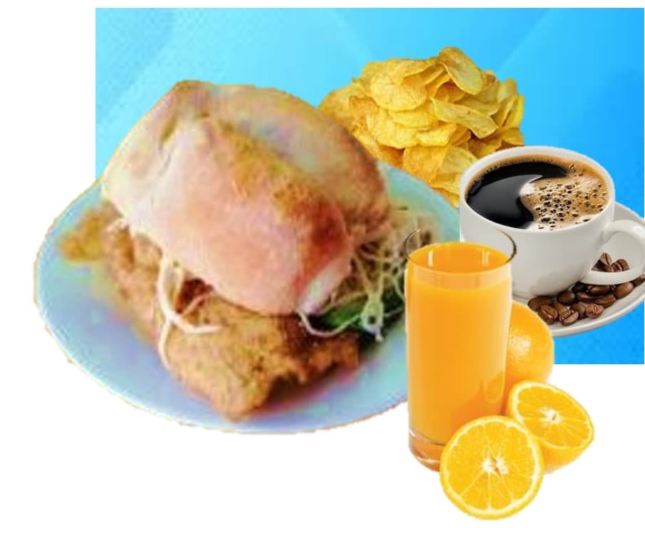 Combo: Torta Milanesa + Jugo + Café + Papas