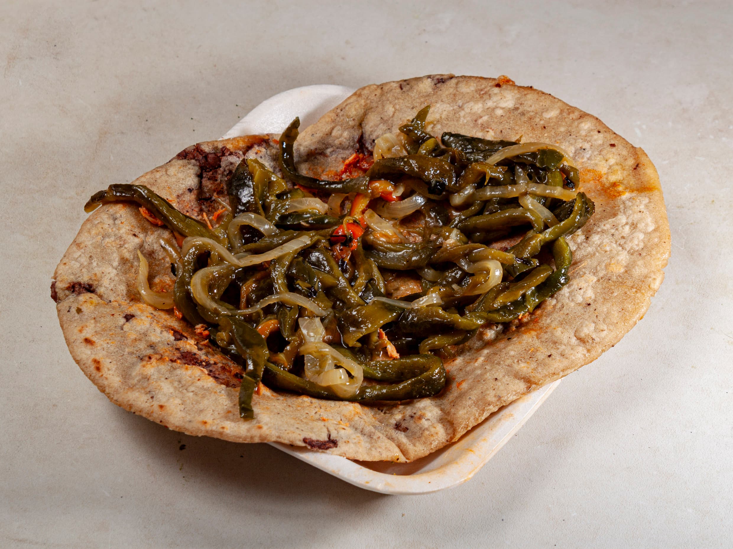 huarache de rajas