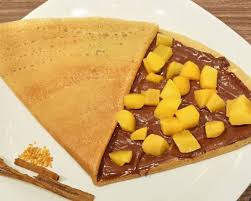 Crepa de Nutella con Duraznos