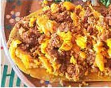 Huarache de Huevo con Chorizo