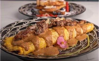 Omelette de Arrachera