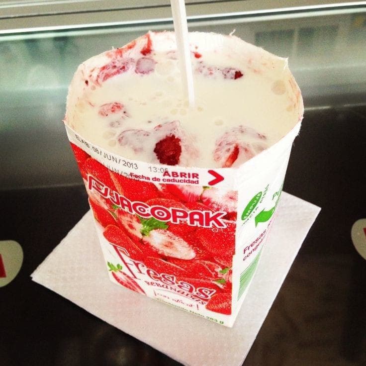 Fresa Congelada con Crema
