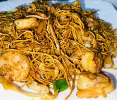 Chop Suey Seco con Camarones y Verduras