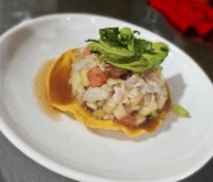 Tostada de pescado