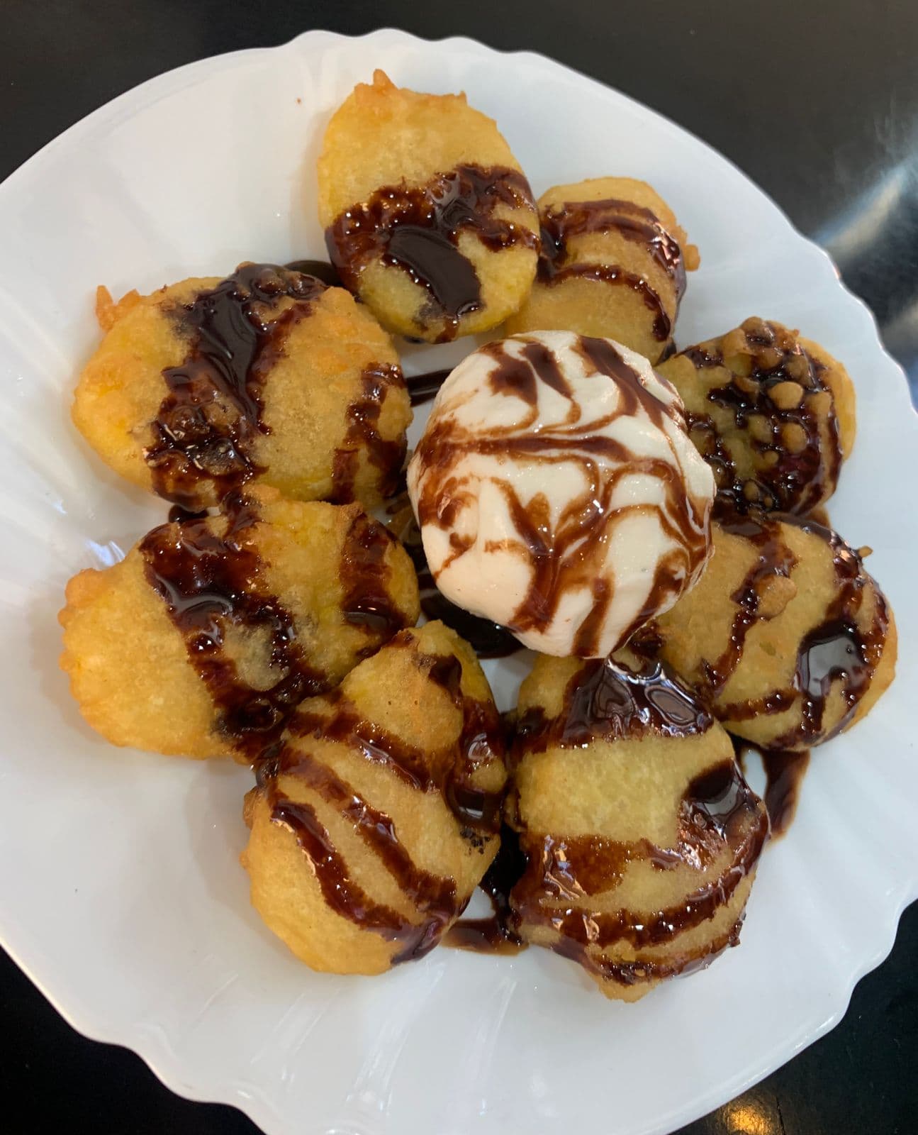 Platanos al Tempura