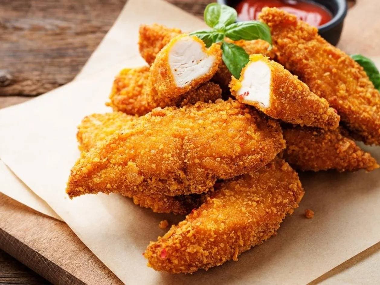 Trozos de Pollo + Papas Fritas