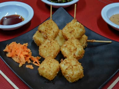 Brochetas de queso