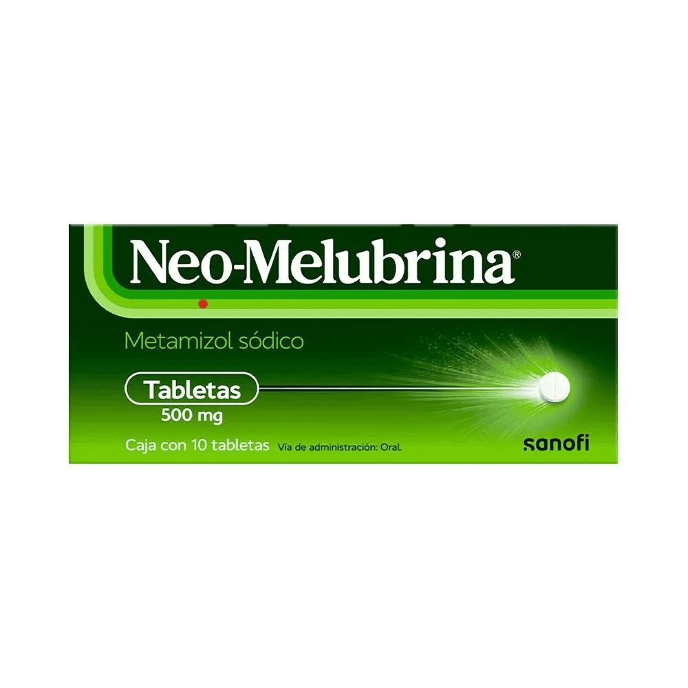 Sanofi Neomelubrina T 10 500 mg Metamizol Sódico 1 Pieza