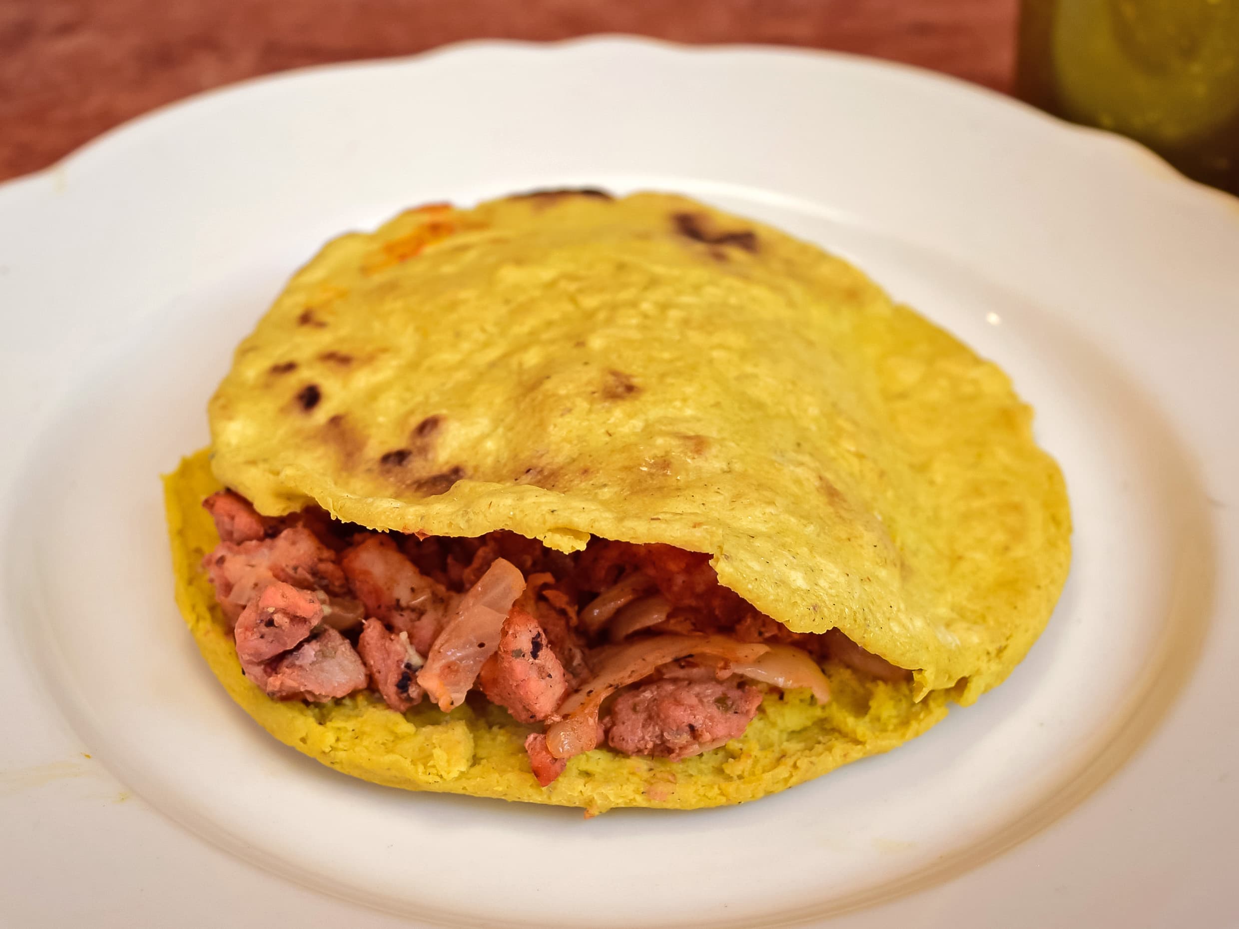 Gordita de Maíz Pastor con Queso