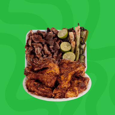 1 Pollo + 1/2 Orden Agujas