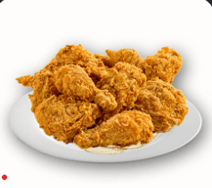 8 pzs Pollo Frito (cuarto y Muslos)+ 1 papas Grand