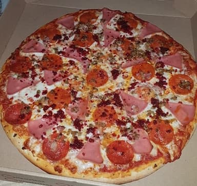 Pizza Carnes grande (a la Leña)