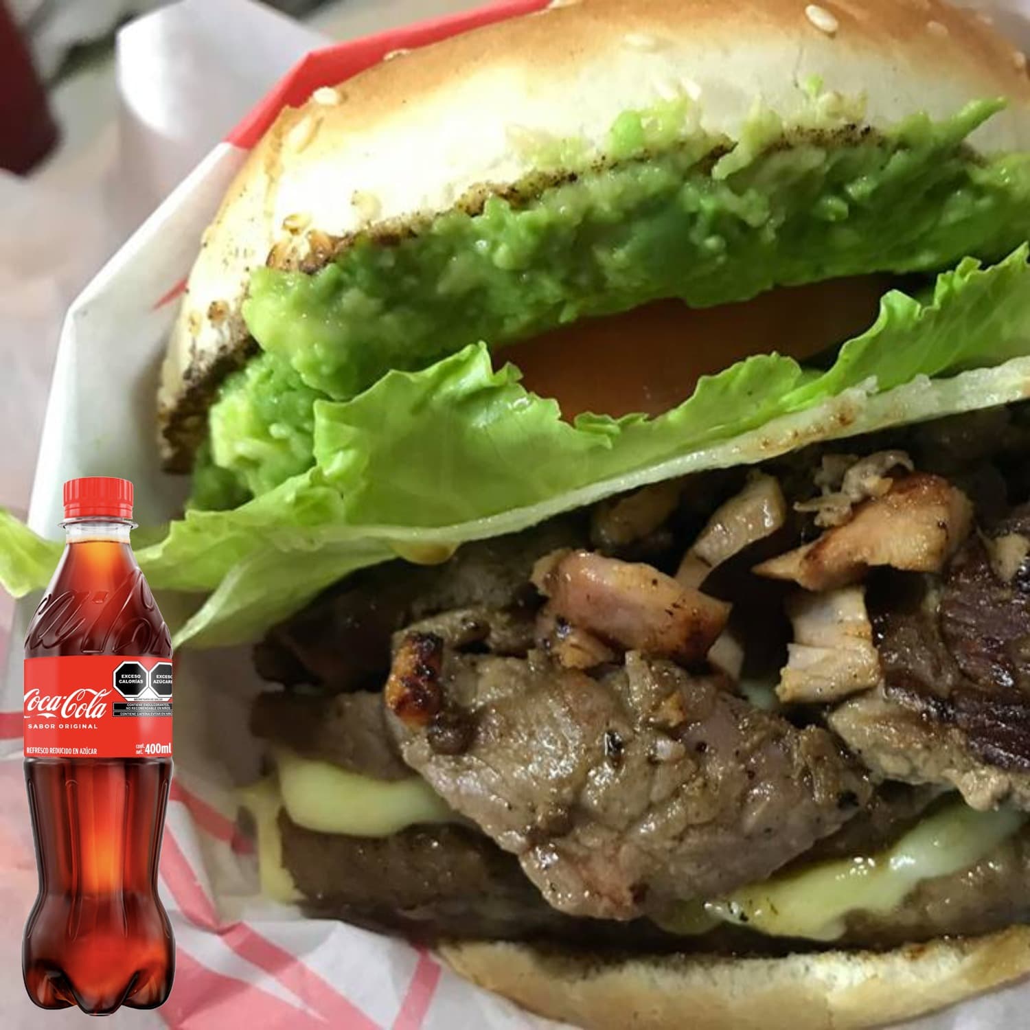ComboCocaCola+burguerwillis francesas+cocacola355m