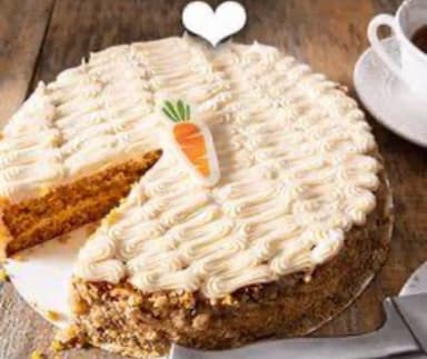 Rebanada de Pastel de Zanahoria