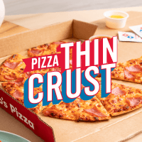 Pizza Thin Crust Especialidad Grande