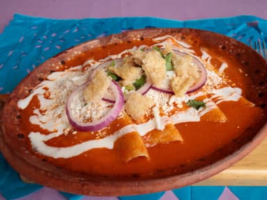 Enchiladas de Cecina