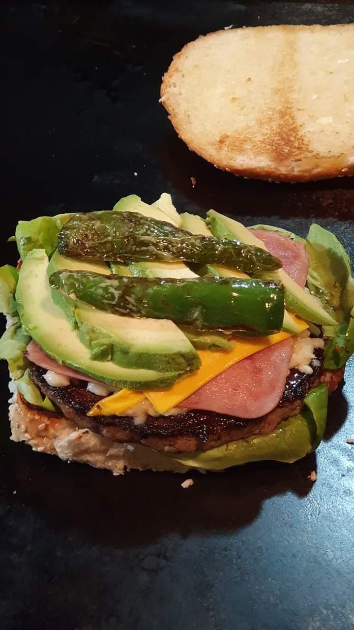 Hamburguesa Mar y Tierra + Papas a la Francesa