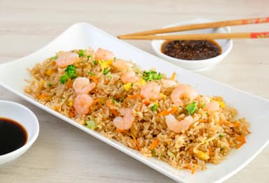 Chaofan-Yakimeshi con doble Camarón