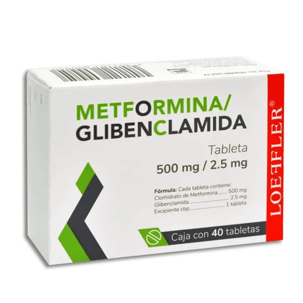 Metformina-Glibenclamida 500/2.5 Mg Tab C/40 (loeffler)