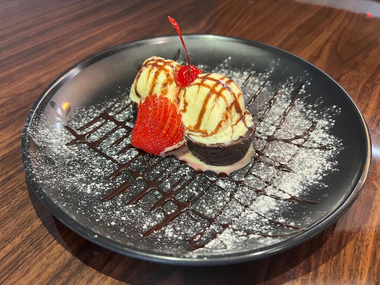 Helado Vainilla con Brownie de Chocolate