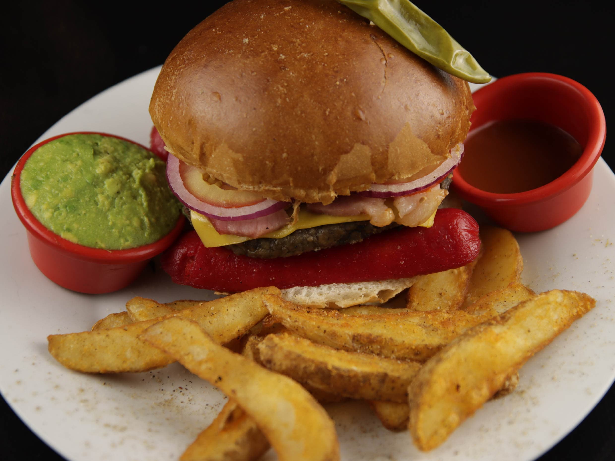 Queso Burger.