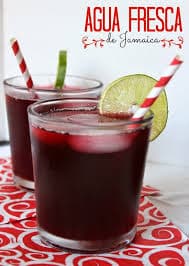 Agua de jamaica de 1 litro