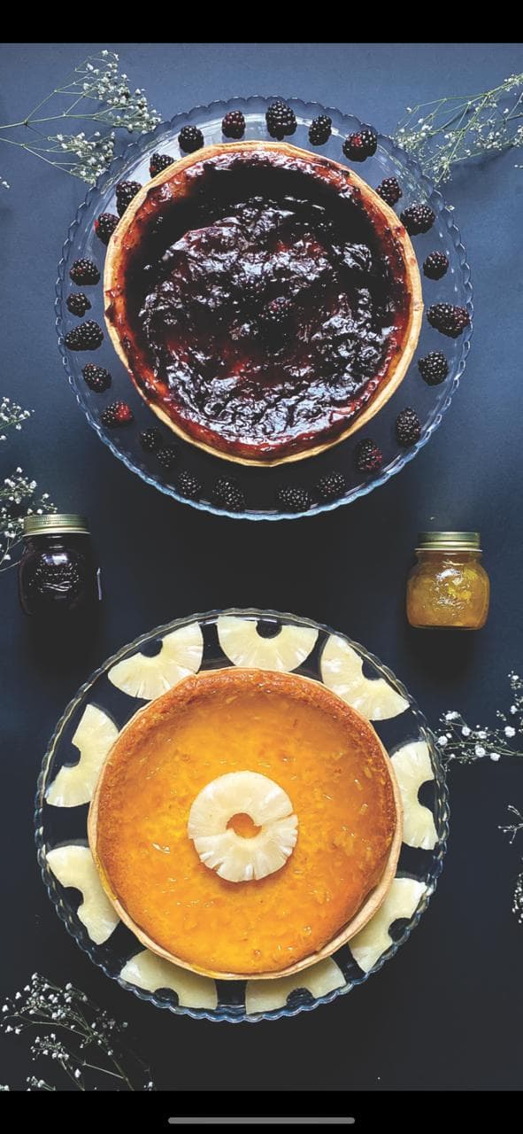 Pay de Queso con rica Mermelada