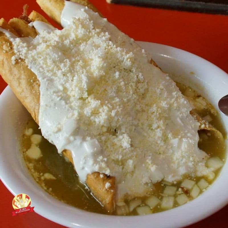 Flauta de Queso con Jamon