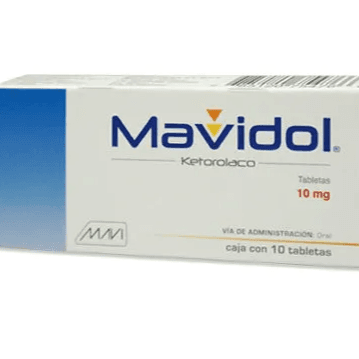 Mavidol Ketorolaco 10 mg 10 Tabletas