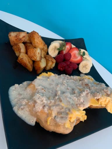 Biscuit Eggs and Gravy