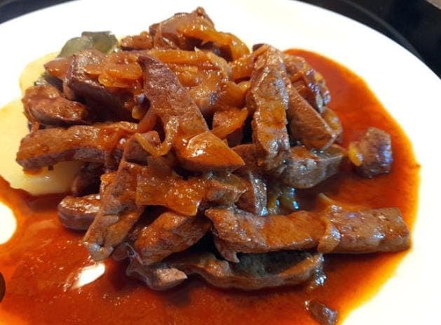 Hígado en Bistec