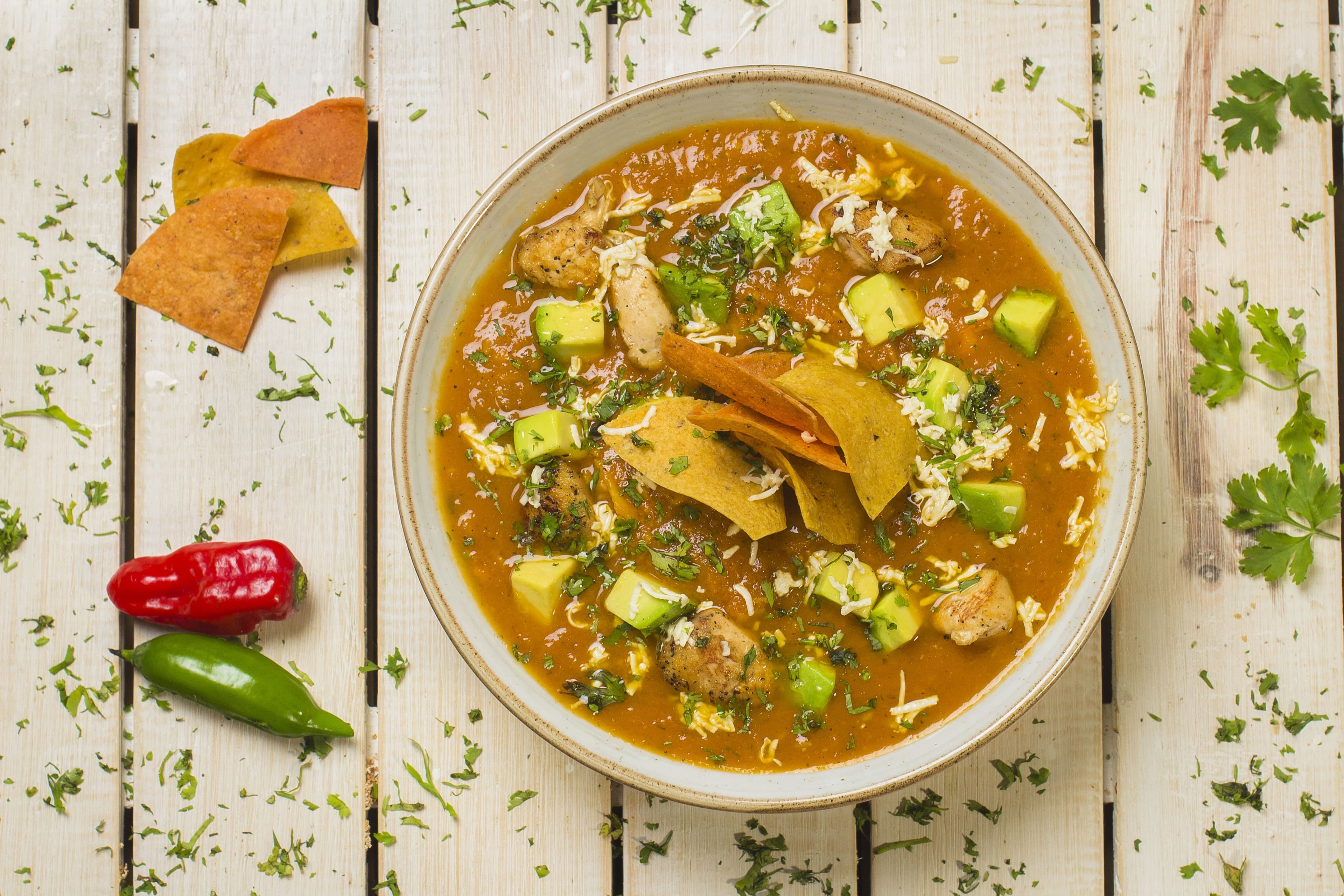 Sopa de tortilla Mexicana