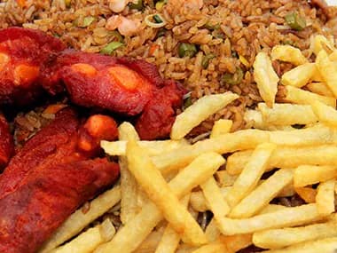 Combo Arroz Paisa con Costilla y Papas