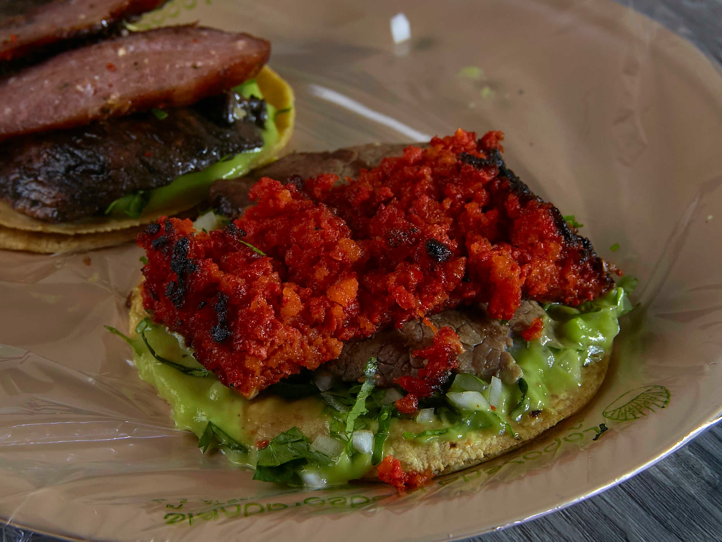 Taco en Trozo de Longaniza