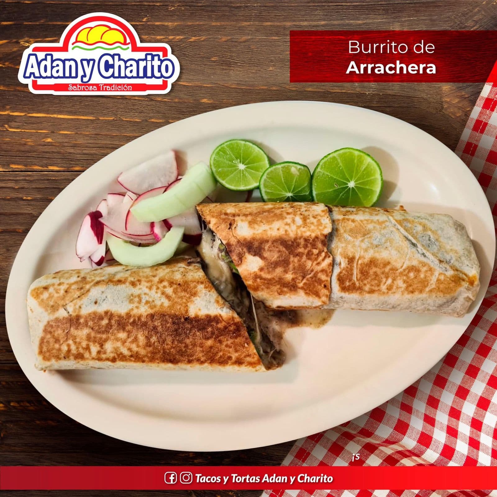 Burro de Arrachera con Queso