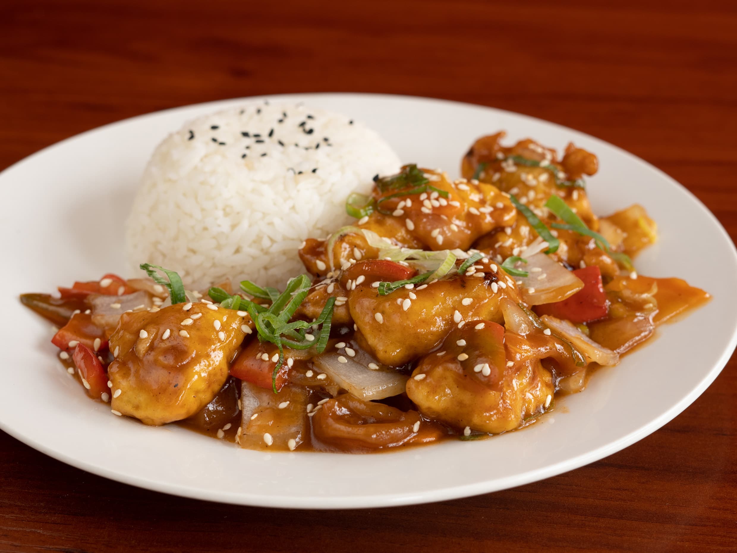 Pollo Agridulce Cantones