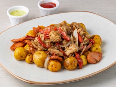 Salchipapa Pollo Teriyaki Personal