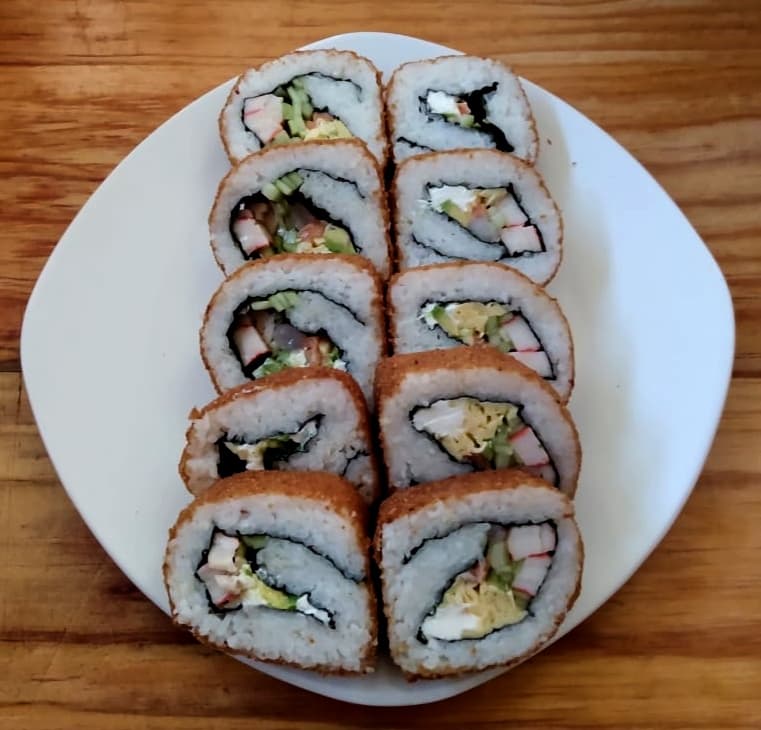 Combo 3 Maki Empanizado De Salmón