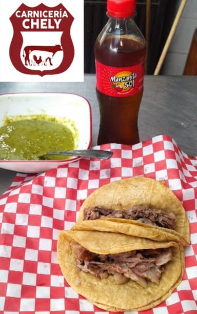 2pz tacos 1pz refresco 400ml salsa y chiles