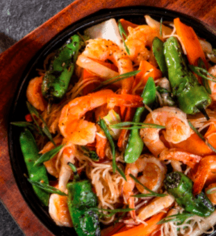 Teppanyaki de Camarón