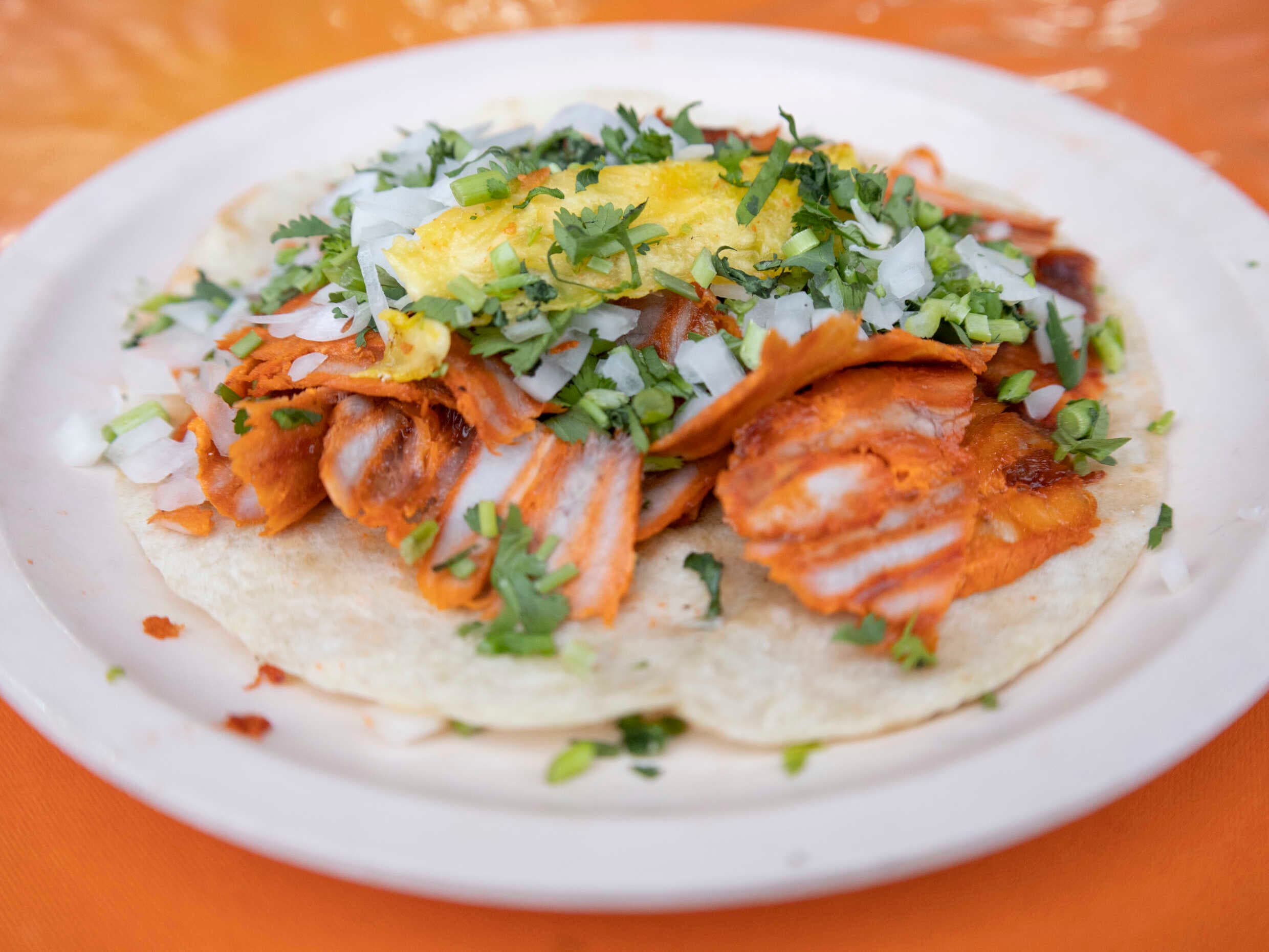 Taco al Pastor de Harina
